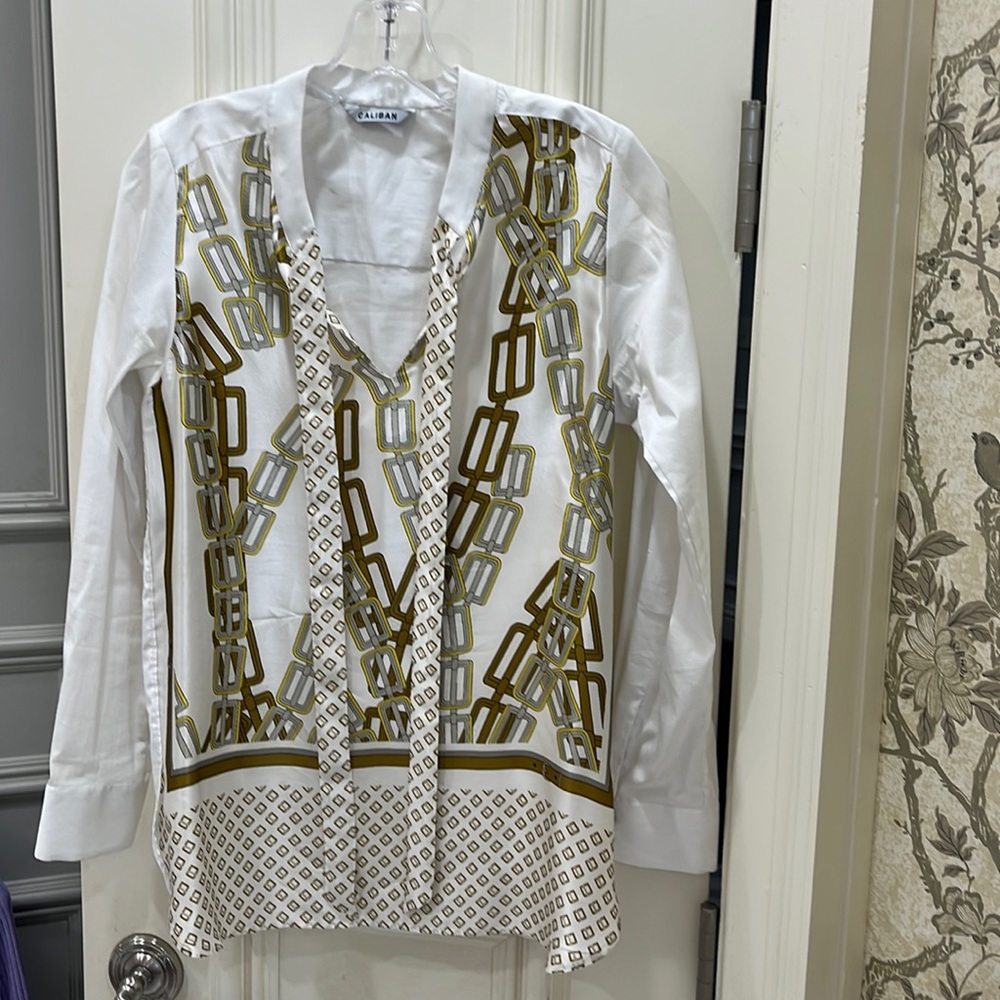 Caliban silk cotton blouse -